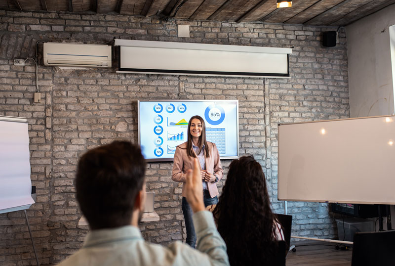 Laps methode presentatie voor een groep mensen
